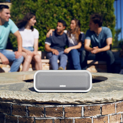 Bluetooth Speaker, Soundbox Pro+ Wireless Bluetooth Speaker with 24W Impressive Sound, Booming Bass, IPX6 Waterproof, 15Hrs Playtime, Wireless Stereo Pairing, Mixed Colors Lights, 66 FT- Grey